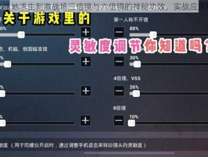 揭秘绝地求生刺激战场三倍镜与六倍镜的神秘功效，实战应用解读