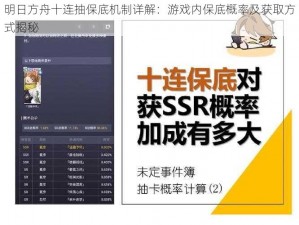 明日方舟十连抽保底机制详解：游戏内保底概率及获取方式揭秘
