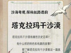 风之旅人第二章：沙漠探险攻略——穿越沙丘，探寻生命之源