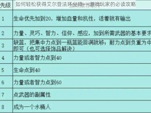 如何轻松获得艾尔登法环坐骑——游戏玩家的必读攻略