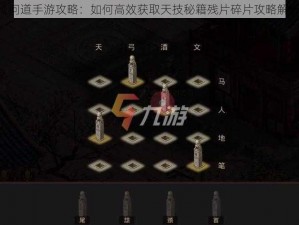 《问道手游攻略：如何高效获取天技秘籍残片碎片攻略解析》