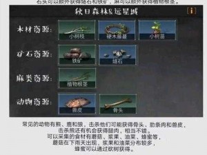 明日之后黄麻叶获取攻略：白树高地探寻高效采摘法揭秘