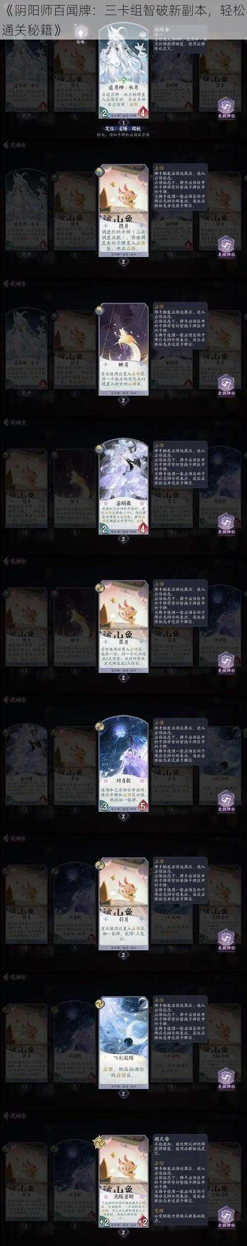 《阴阳师百闻牌：三卡组智破新副本，轻松通关秘籍》