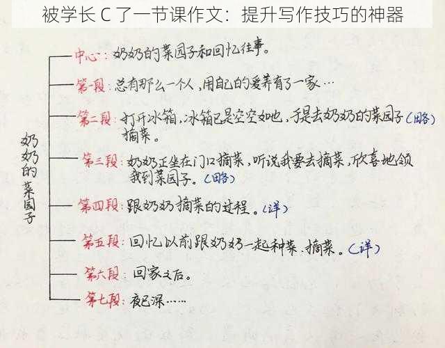 被学长 C 了一节课作文：提升写作技巧的神器