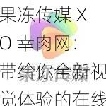 果冻传媒 XO 幸肉网：带给你全新视觉体验的在线视频平台