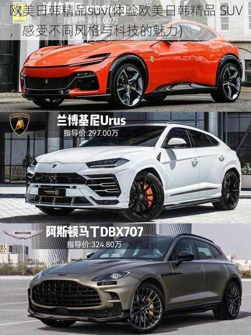 欧美日韩精品suv(体验欧美日韩精品 SUV，感受不同风格与科技的魅力)