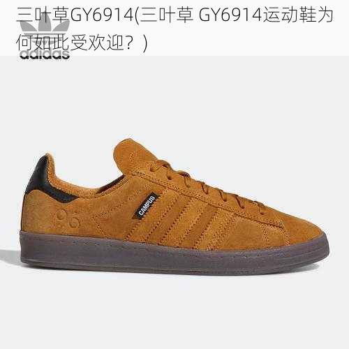 三叶草GY6914(三叶草 GY6914运动鞋为何如此受欢迎？)