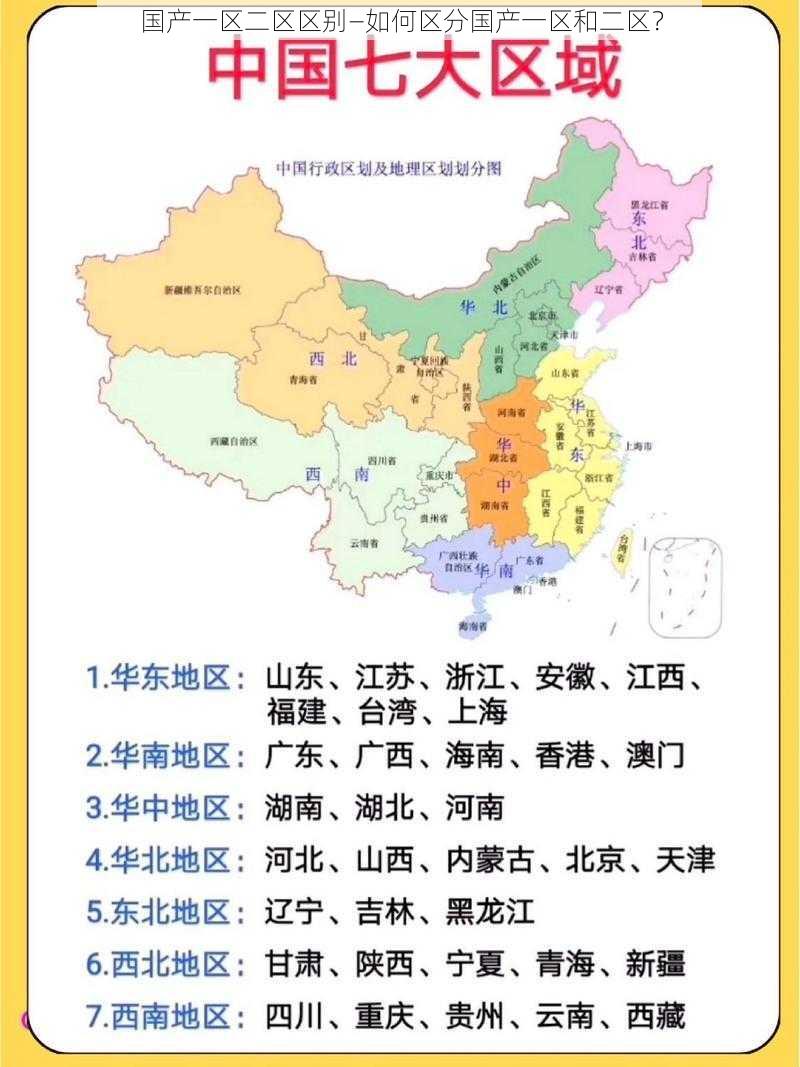 国产一区二区区别—如何区分国产一区和二区？