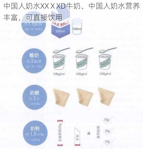 中国人奶水XXⅩXD牛奶、中国人奶水营养丰富，可直接饮用