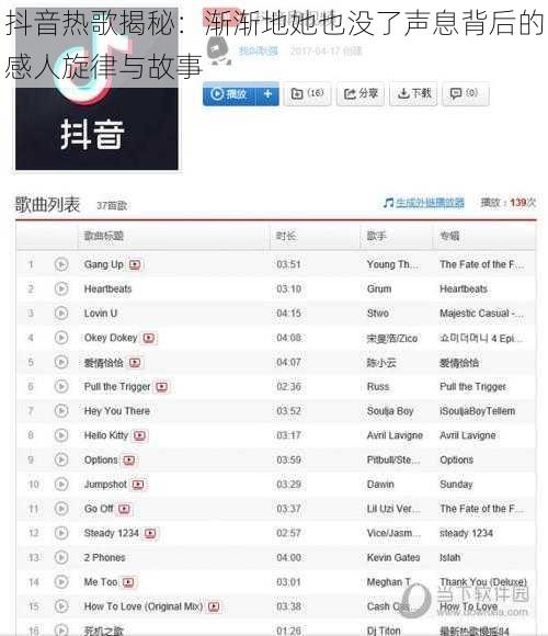 抖音热歌揭秘：渐渐地她也没了声息背后的感人旋律与故事