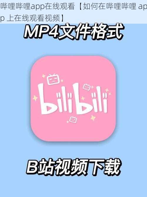 哔哩哔哩app在线观看【如何在哔哩哔哩 app 上在线观看视频】