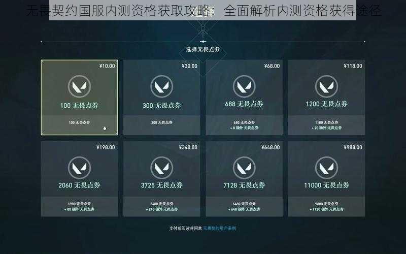 无畏契约国服内测资格获取攻略：全面解析内测资格获得途径