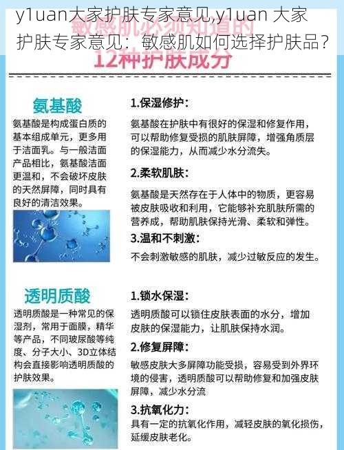 y1uan大家护肤专家意见,y1uan 大家护肤专家意见：敏感肌如何选择护肤品？