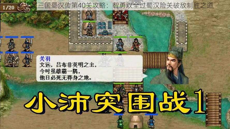 同人圣三国蜀汉传第40关攻略：智勇双全过蜀汉险关破敌制胜之道