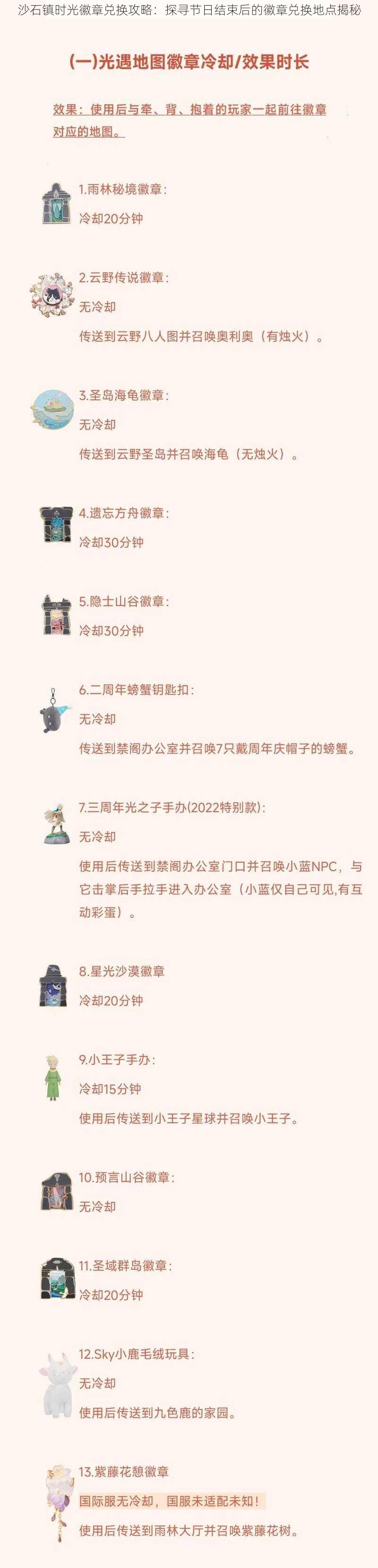 沙石镇时光徽章兑换攻略：探寻节日结束后的徽章兑换地点揭秘