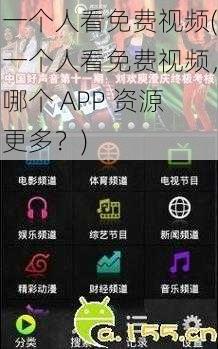 一个人看免费视频(一个人看免费视频，哪个 APP 资源更多？)