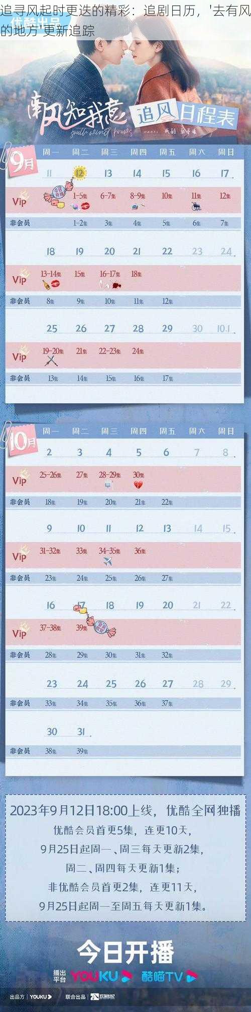 追寻风起时更迭的精彩：追剧日历，'去有风的地方'更新追踪
