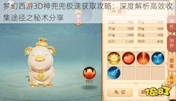 梦幻西游3D神兜兜极速获取攻略：深度解析高效收集途径之秘术分享