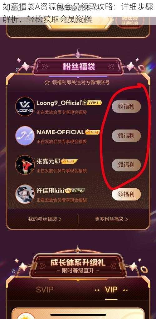 如意福袋A资源包会员领取攻略：详细步骤解析，轻松获取会员资格