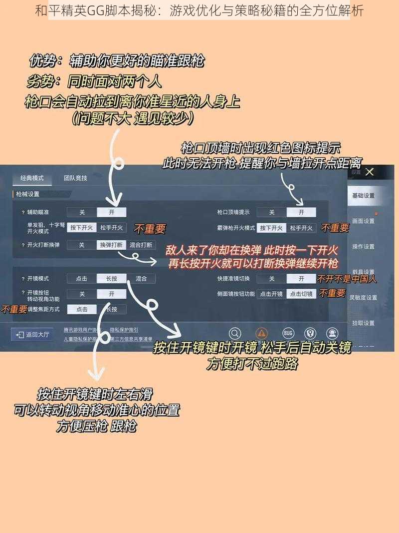 和平精英GG脚本揭秘：游戏优化与策略秘籍的全方位解析