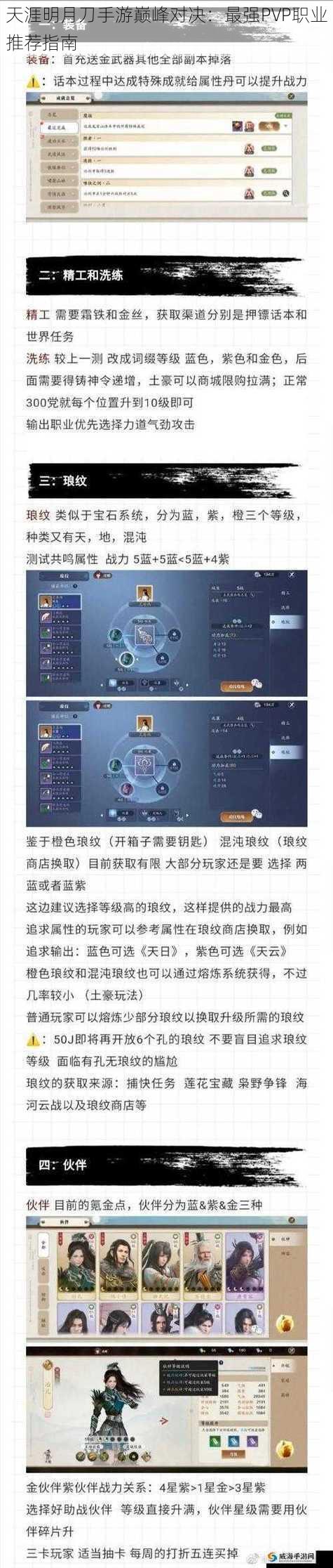 天涯明月刀手游巅峰对决：最强PVP职业推荐指南